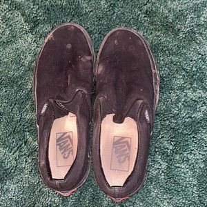 size 7: all black vans.